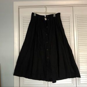 H&M midi button down flowy skirt